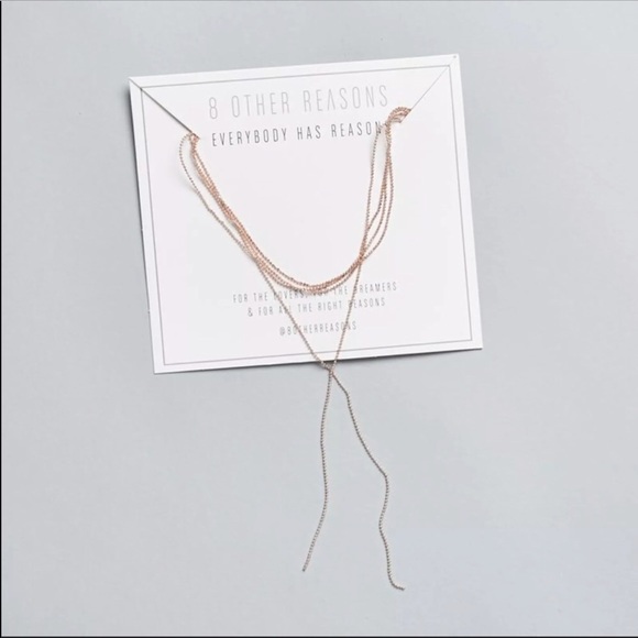 Jewelry - NWOT Rose Gold Tiered necklace